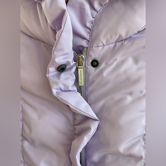 NWOT Les Copains Lavender Down Jacket with Removable Fur Collar Size 42/6 - Picture 13 of 13